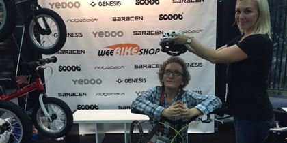 Holland MacFallister was crowned Ambassador of Yedoo Brand for the USA at Interbike Fair held in Las Vegas Sept. 22.