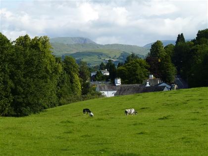 A picturesque countryside in the English national park The Lake District.