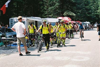 Fans from all Europe were lining along the way to Mont Ventoux from early morning.