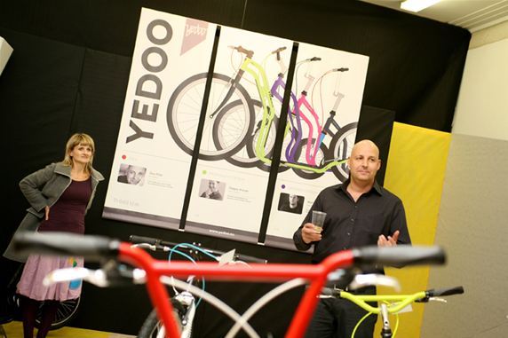 Dan Pilát, general manager of the company producing the brand Yedoo, at the gala opening of the Yedoo Design Mania exhibition at Designblok ’12.