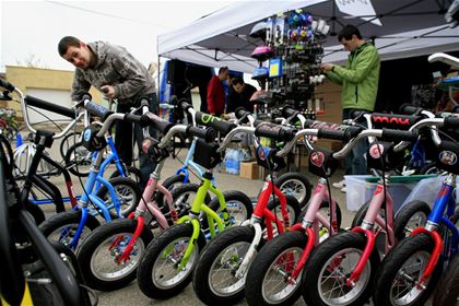 The Yedoo team brought nearly 70 scooters and running bikes of all sizes to Vrbice.
