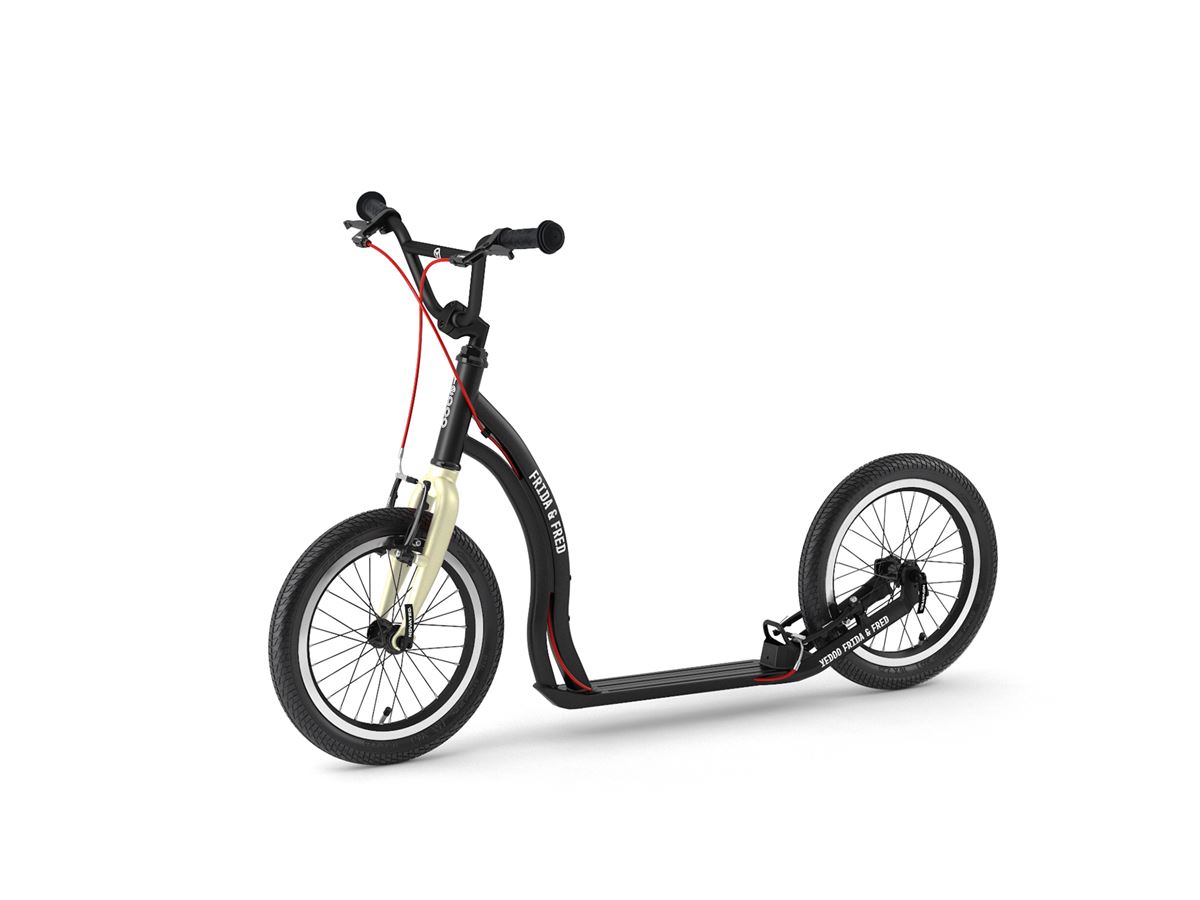 Frida & Fred – scooter for children aged 7+ in Black Cream