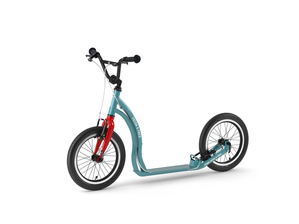 Frida & Fred – scooter for children aged 7+ in Turquoise Red