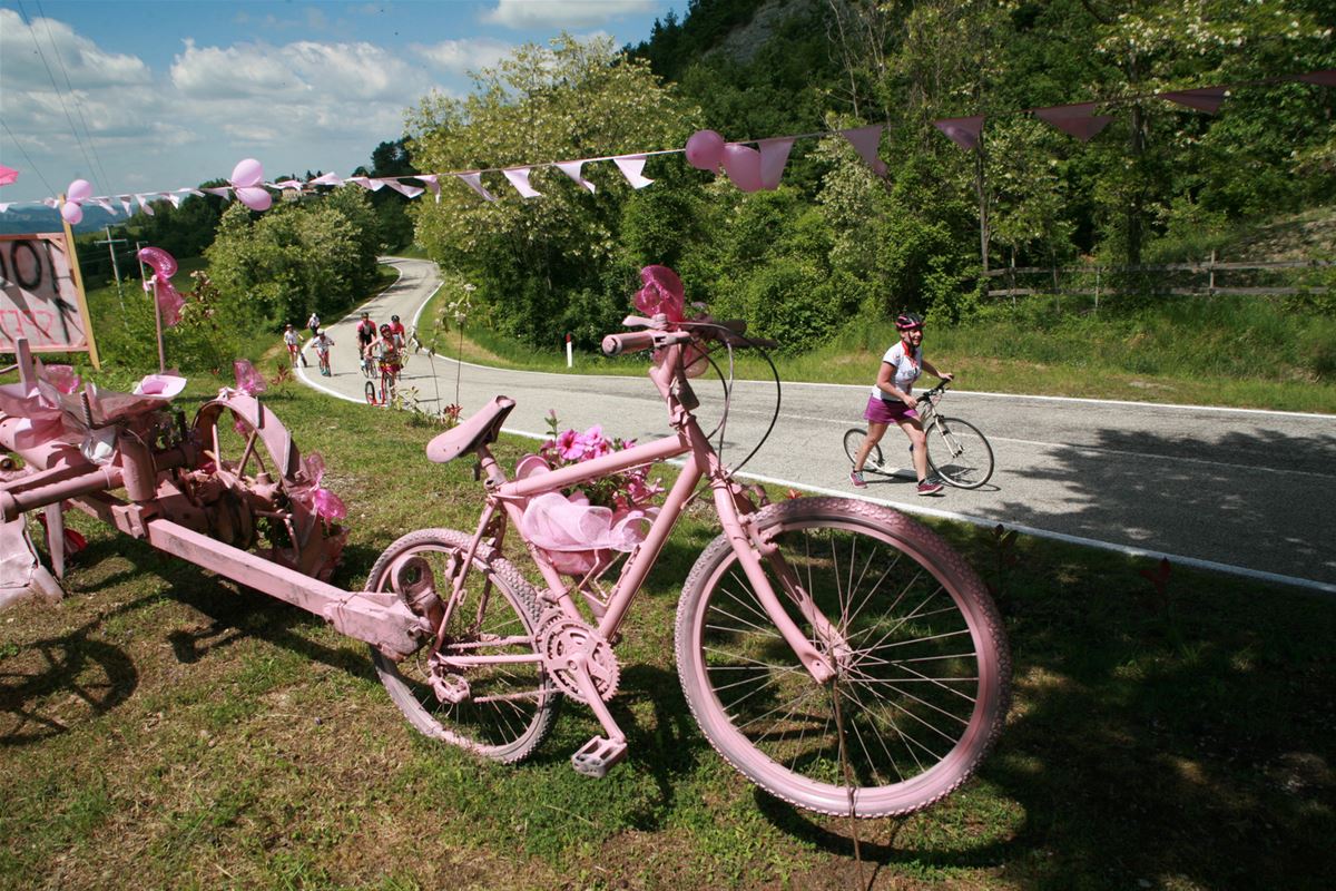 Die Farbe des Giro ist rosa. Der Grund ist, dass der Giro von der Zeitung La Gazzetta Dello Sport ins Leben gerufen wurde. Und die erscheint auf rosa Papier. 
