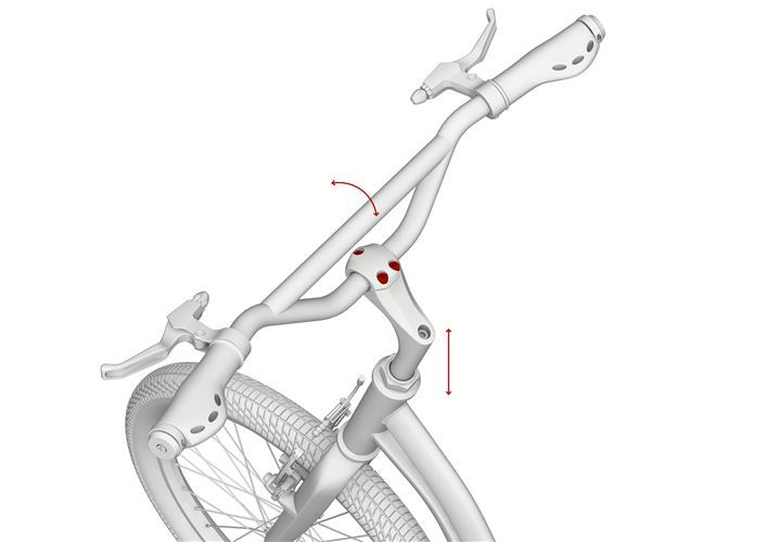 Yedoo Rodstr. Threaded headset enables quick adjustment of handlebar height. 