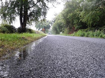 The rough surface of British roads slowed the ride immensely.