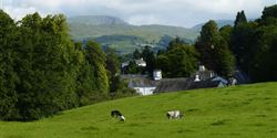 A picturesque countryside in the English national park The Lake District.