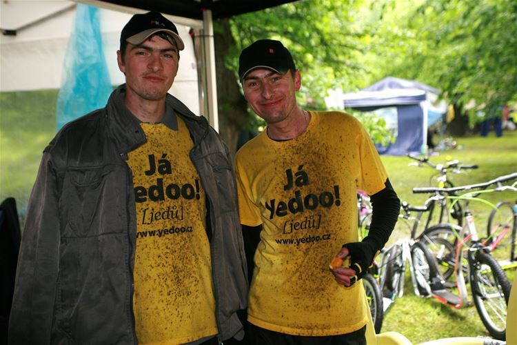 Having mud everywhere. Dirty, wet, but happy. 