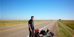 Abandoned on the road No. 36. There was no shelter to protect them from direct sun rays and heat.