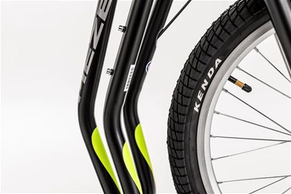 Kenda Kontact tyres give the new collection of scooters optimal ride performance.