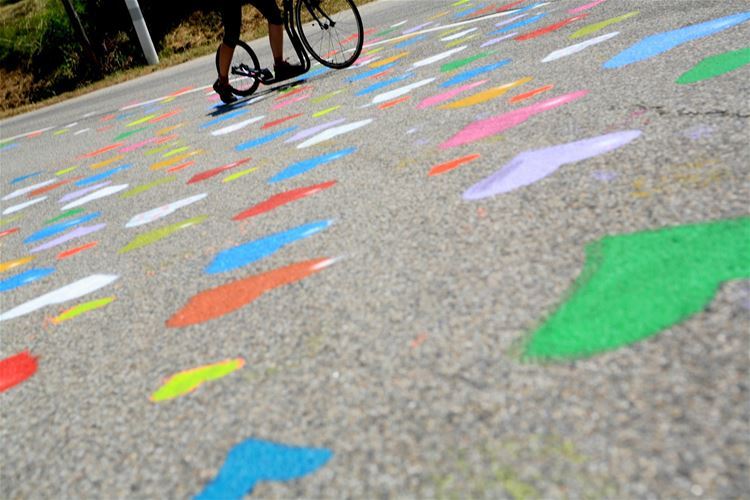 Tour de France is celebrating its 100th anniversary and the decorations were plentiful.