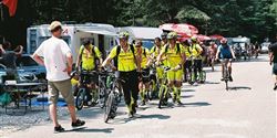 Fans from all Europe were lining along the way to Mont Ventoux from early morning.