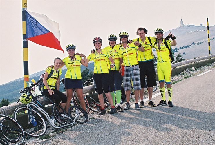 The top of Mont Ventoux finally within eyeshot!