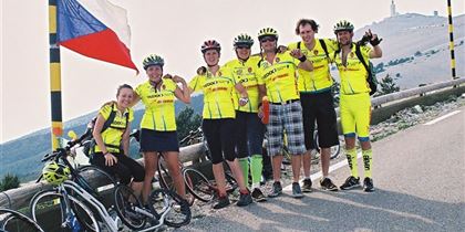 The top of Mont Ventoux finally within eyeshot!