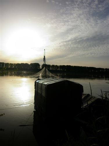 Sunset on the River Po. 