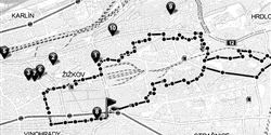 GPS riding – Alena’s first piece of art