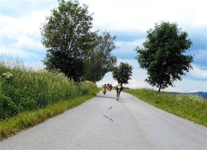  Another of many slopes enjoyed by the boy in the country side around Příbram.