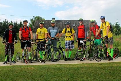 The male members of the Yedoo Team on a weekend training.