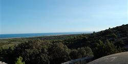 View of the sea from the La Clape mountain