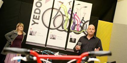 Dan Pilát, general manager of the company producing the brand Yedoo, at the gala opening of the Yedoo Design Mania exhibition at Designblok ’12.