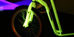 It is because the scooter by the design studio studiovacek.cz shines in the dark...