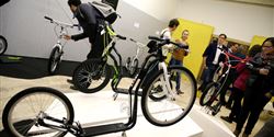 Designblok '12 - v popředí koloběžka Yedoo Trexx, která obohatí nabídku koloběžek Yedoo pro dospělé již během příštího roku.