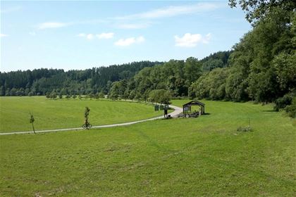 The cycle route between Letohrad and Ústí nad Orlicí rolls along by the Tichá Orlice river and the railway track connecting the two towns.