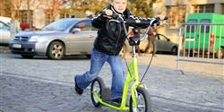 Most of the time, you won't go as far on a scooter as you would on a bike, and often, just a short trip around the neighborhood is enough for a smaller child.