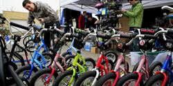 The Yedoo team brought nearly 70 scooters and running bikes of all sizes to Vrbice.