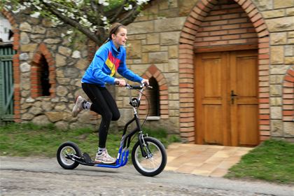 The race in the older children category comprised two rounds; the track went around a group of wine cellars called V podkově (In a Horseshoe).