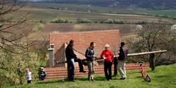 V na svazích kolem Vrbice se daří především modrým odrůdám, proto se zdejšímu vinařskému regionu říká Modré Hory.