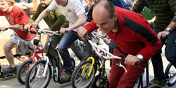 Мужской старт был очень энергичным.