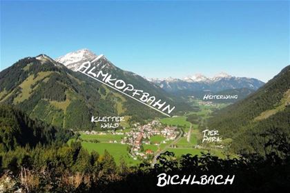 Picturesque valley of Bichlbach