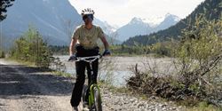 You will need a helmet and glasses because you will be going down a strengthened gravel path.