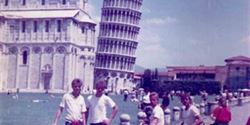 From his journeys around Europe – in front of the Leaning Tower of Pisa. From his journeys around Europe – in front of the Leaning Tower of Pisa.