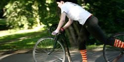Everyone admired the stylish striped knee high socks as well as the elegant riding style of this contestant.