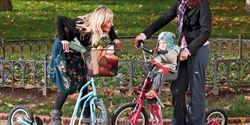 Gradually, we began to work on scooter models that could carry both an adult and and a child at the same time.