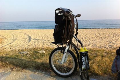 On Asprovalta beach nearby Thessaloniki in Greece.