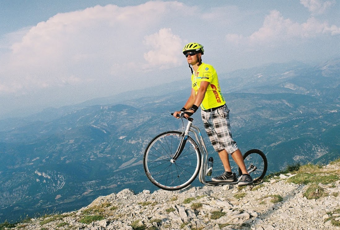 Na vrcholu Mont Ventoux