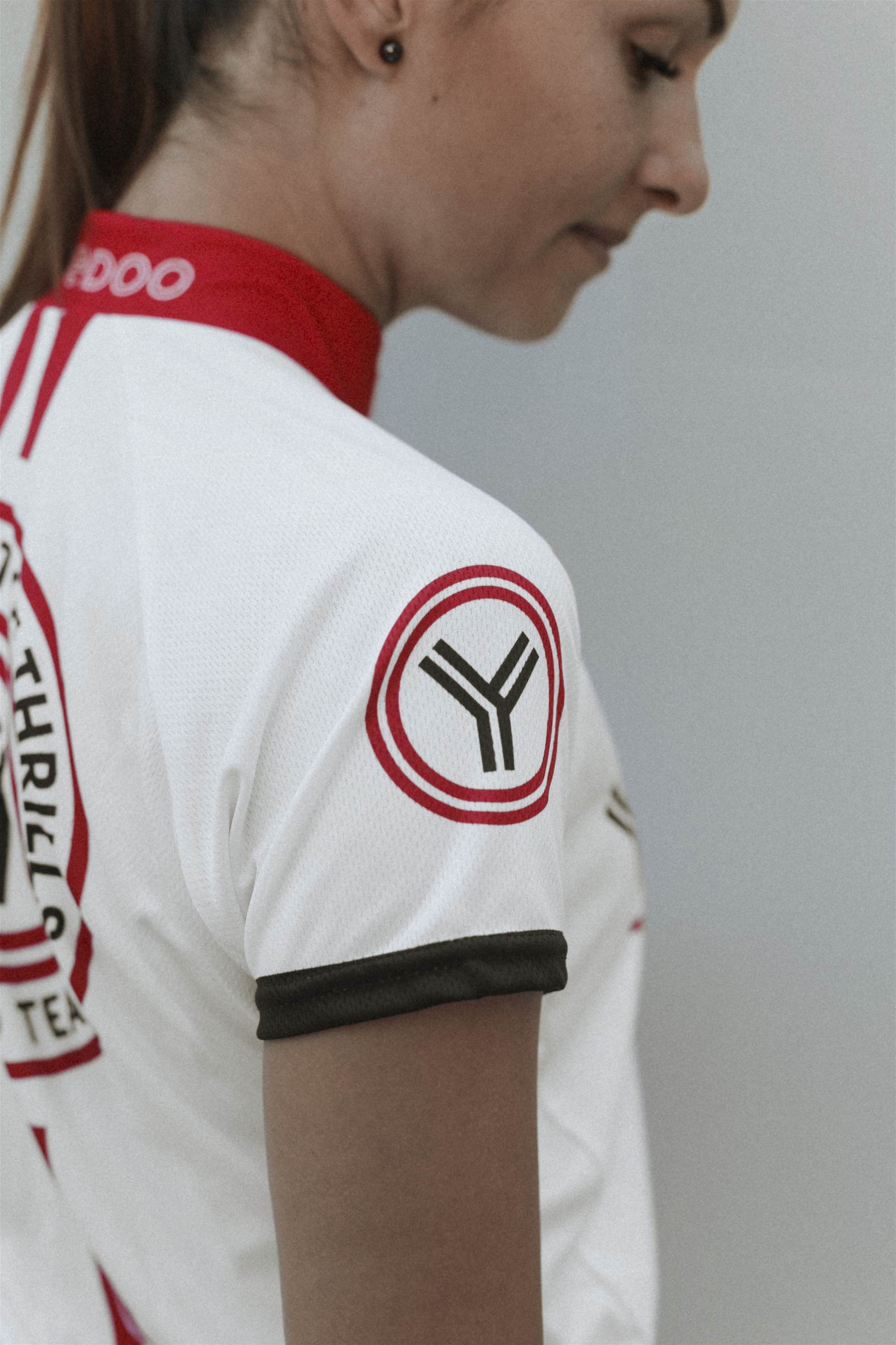 Yedoo cyklistický dres na koloběžku bílý