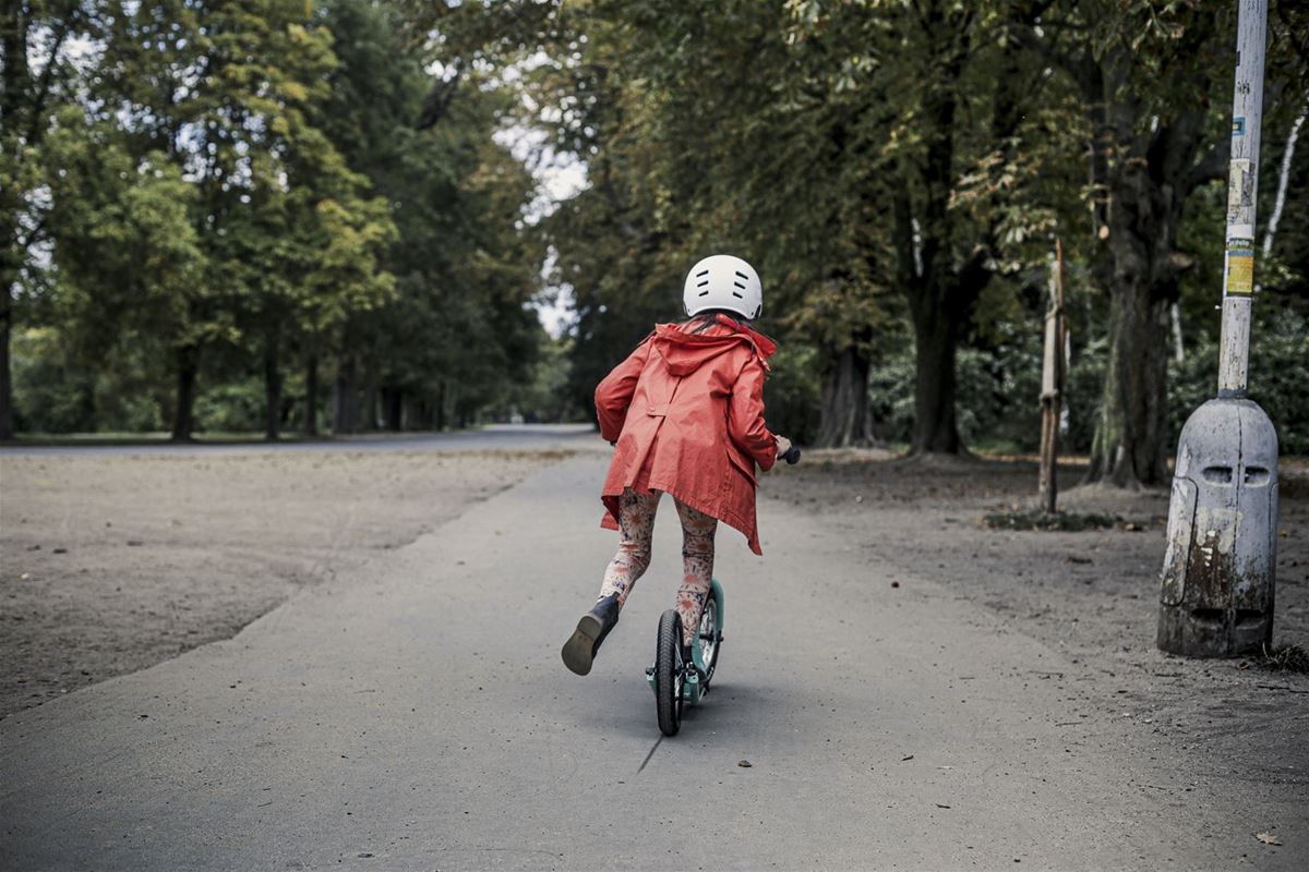 A quiet place with smooth, preferably asphalt surface is ideal for beginning riders.