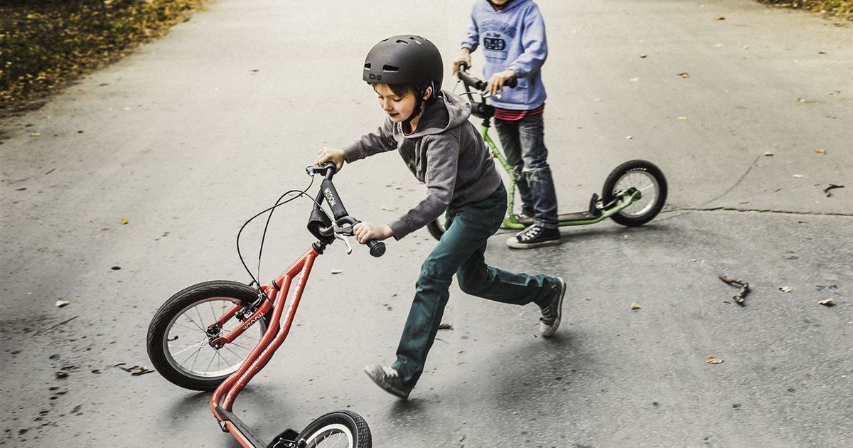 How to teach children to ride a scooter Yedoo