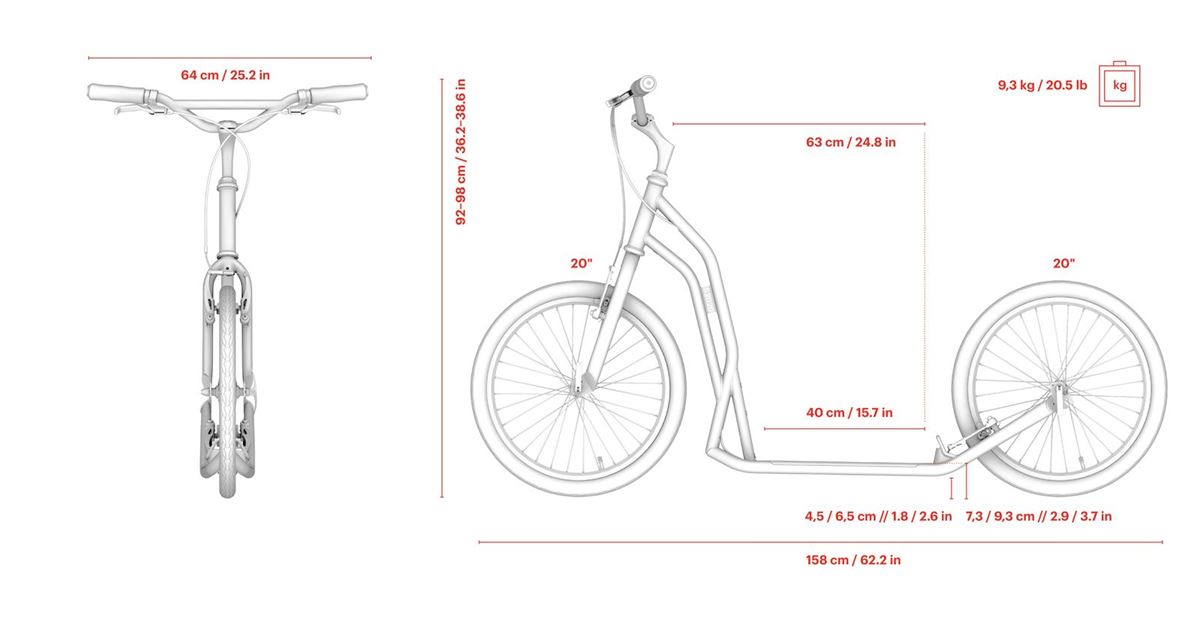 Trottinette Yedoo S2020 Spécification technique