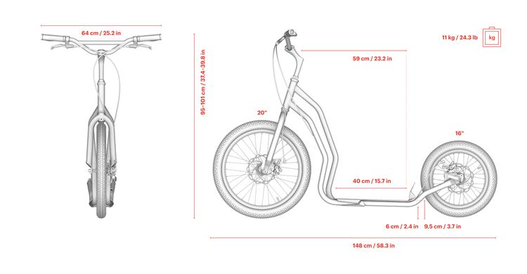 Detailed technical specification of Yedoo Mezeq scooter