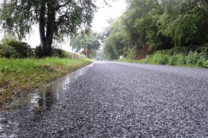 The rough surface of British roads slowed the ride immensely.