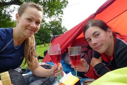  This year's trip ends with a goodbye glass of wine.