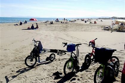 Romantic retreat with scooters 