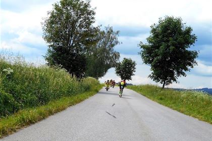  Another of many slopes enjoyed by the boy in the country side around Příbram.