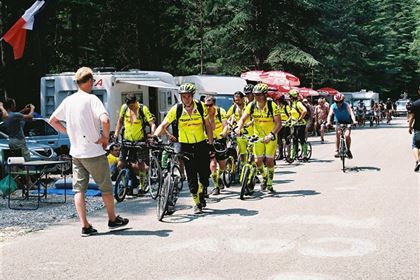 Fans from all Europe were lining along the way to Mont Ventoux from early morning.