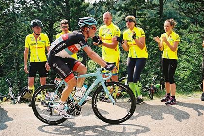 Finally! Tour de France athletes are passing us.